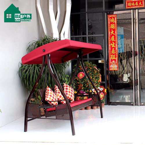 户外双人秋千铝合金庭院摇椅秋千室外花园室内阳台家用网红荡秋千