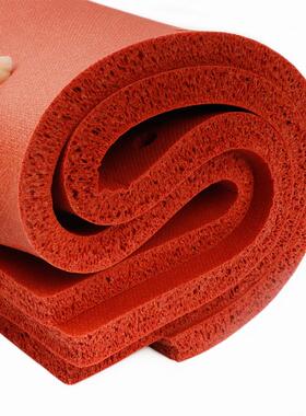 耐XYE高密温柔软硅胶发泡板冲无接缝海绵硅胶发卷泡材减震封模切