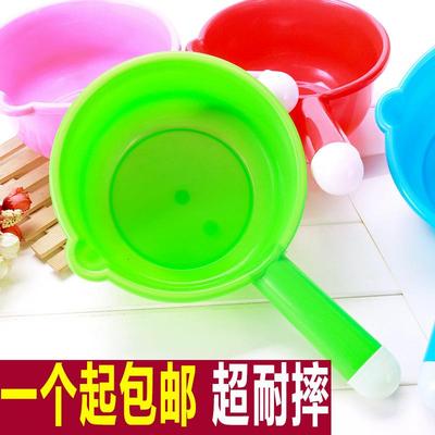 加厚塑料摔不烂水瓢家用厨房耐用水舀子厕所老式长把工业水勺