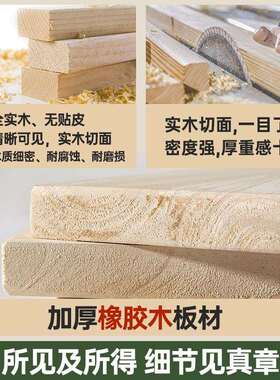 实木茶书桌体桌一两用休RHW闲茶桌椅组合藤编小型新中户式阳台小