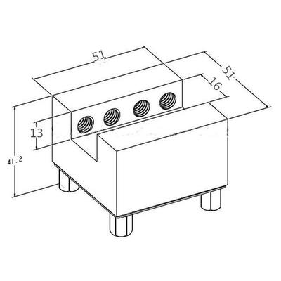EROW伊诺瓦爱路华快速定位工装夹15槽型不锈钢夹持座夹头夹具治具