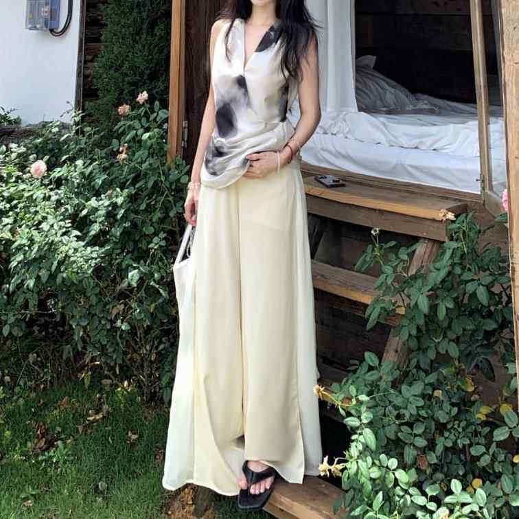 老钱风穿搭高奢新中式国风套装时尚简单大方贵气舒适松弛感女夏季