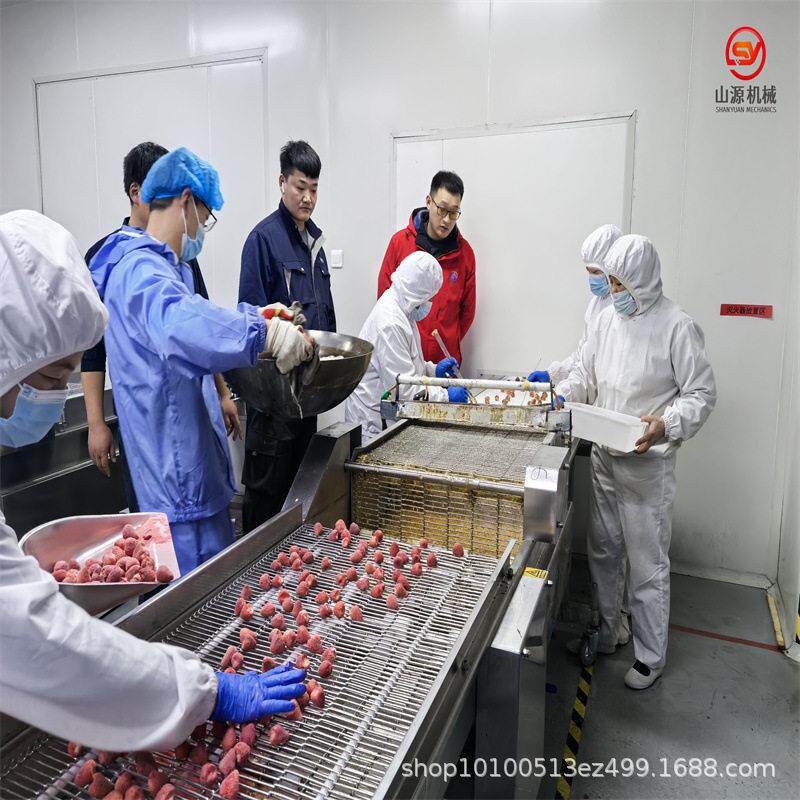 山源机械山楂球裹糖稀机器 自动化浸入式浸糖机 草莓脆挂糖设备