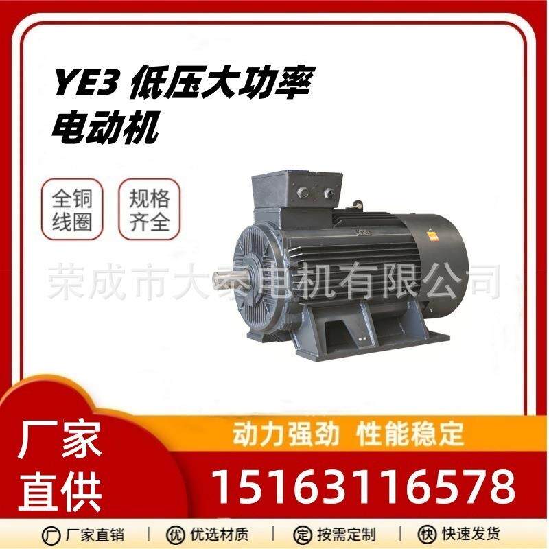 威海大泰厂家跨境出口YE3-355L-315kw风机水泵压缩机马达三相电机