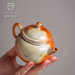 带过小壶仿古泡茶功夫壶家用陶壶陶瓷壶茶壶茶具茶壶柴烧复古滤单
