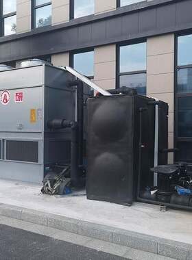 冷冻机闭式逆流凉水塔 循环水冷却塔 保温水箱 提供水泵管道安装