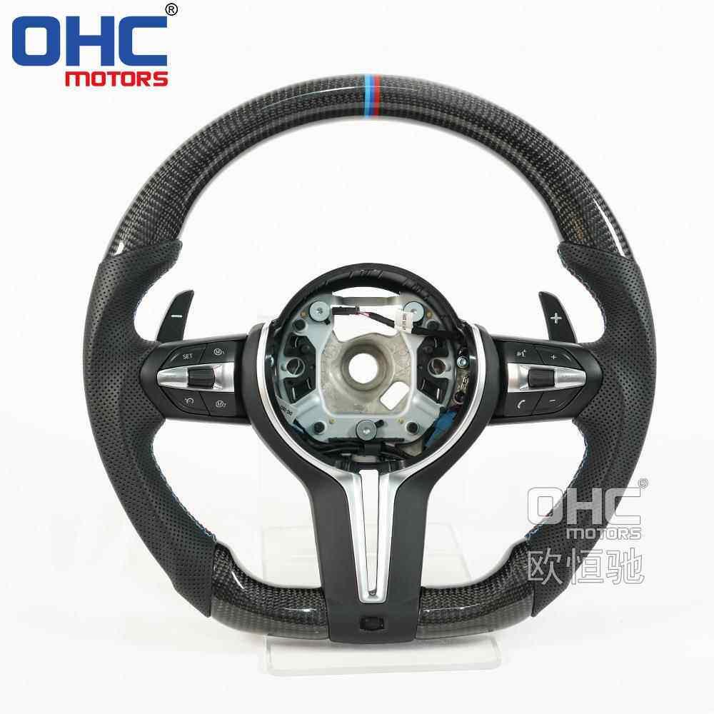 爆品适用于BMW宝马1-7系X1-X4碳纤方向盘总成老改新改装升级