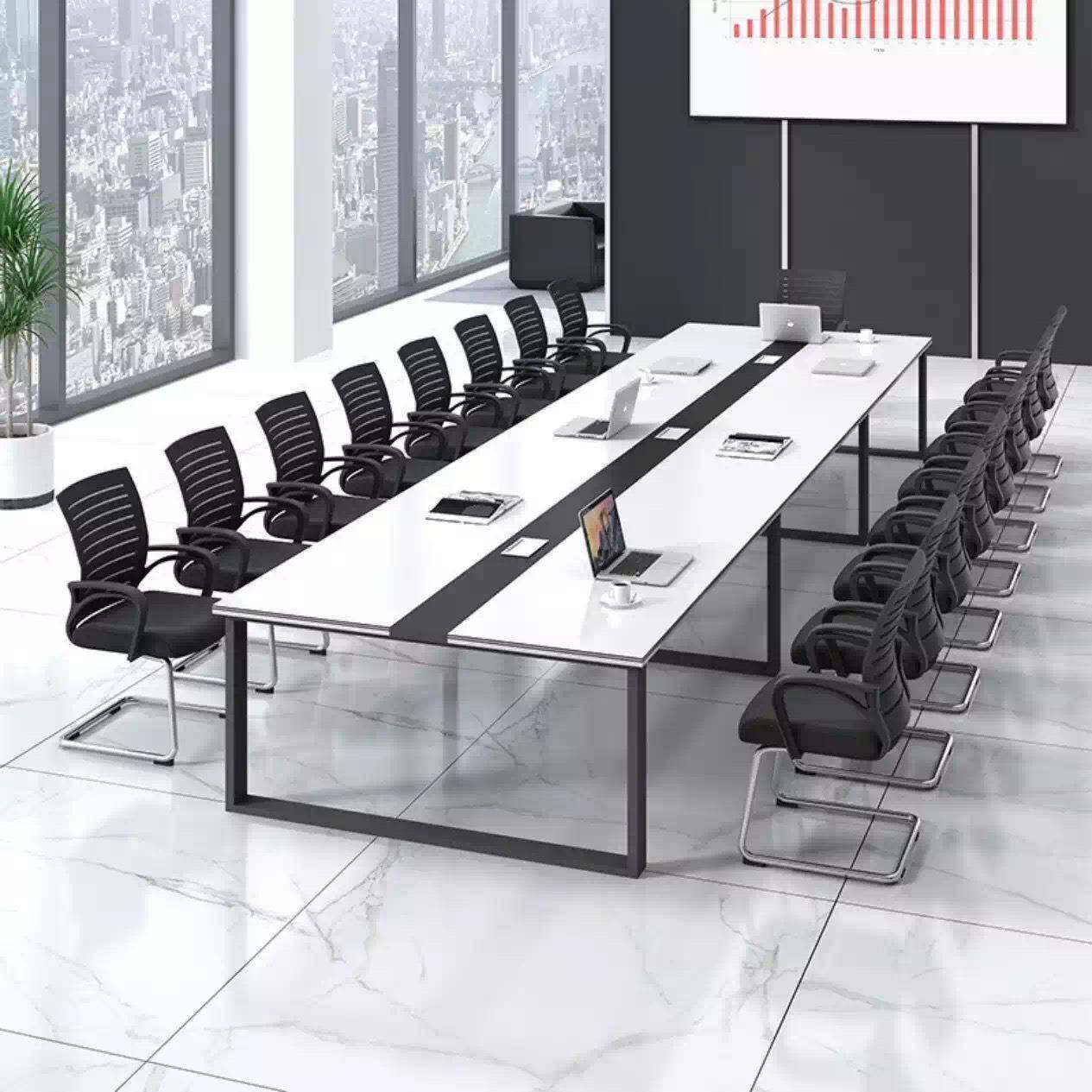 会议桌长桌办公桌椅子组合简约现代办公家具会议室商务接待培训桌