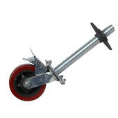 厂家供应 脚手架脚轮万向轮AB刹车脚手架滑轮万向轮静音耐磨轮子