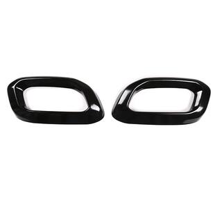 深圳欧创适用于20款 饰框不锈钢亮黑2件 奔驰GLCGLEGLS尾喉装