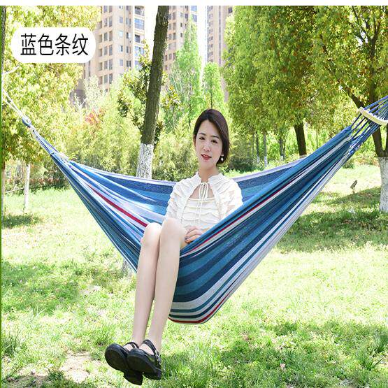 户外吊床野营装备春夏旅游休闲秋千成人儿童露营学生宿舍吊椅