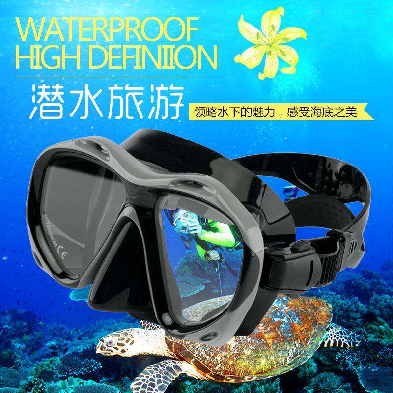跨境亚马逊成人浮潜水肺潜自由潜潜水面镜 呼吸管游泳镜 现货厂家