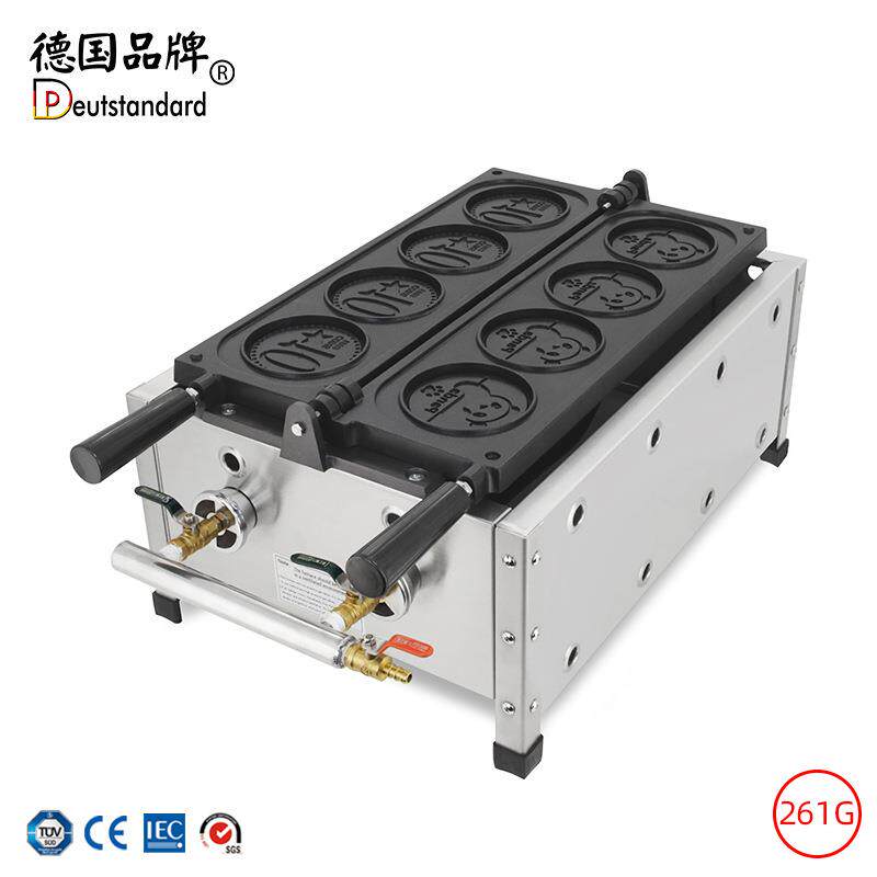 金币抖音同款奶酪金币华夫机卡通熊猫硬币纪念币烤饼机燃气款摆摊