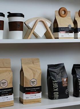 样板间厨房法式意式美式咖啡豆主题摆件摄影道具组合吧台软装饰品