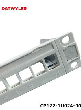 德特威勒六类配线架CP122-1U024-60GYCat6千兆24口超五类非屏蔽架