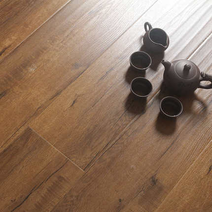 精品现代复古家用卧室环保耐磨防水地暖强化复合木地板厂家直销12