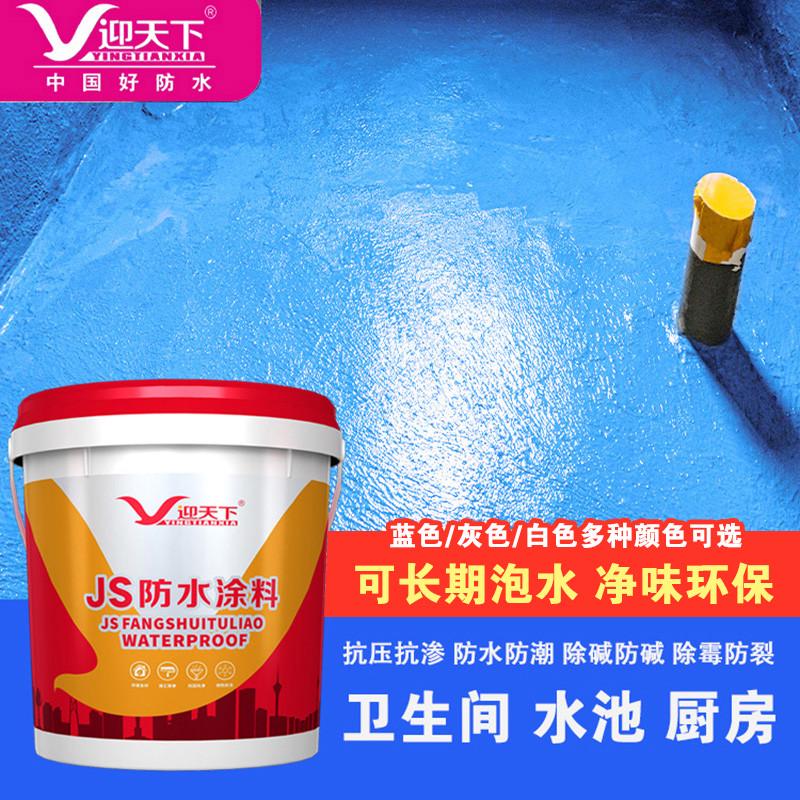 卫生间防水补漏材料 屋顶 楼顶JS防水涂料水池泳池专用堵漏王防水