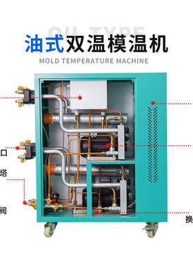 厂家直销885双一体模温机水温油双温塑升机温温双注控模温机加热