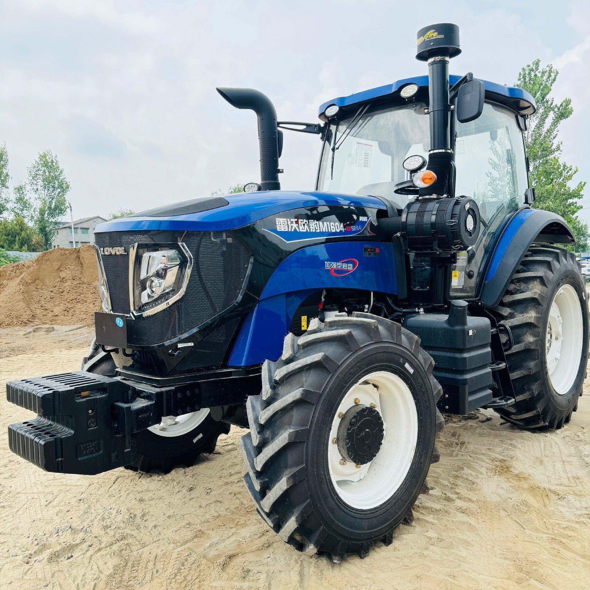 雷沃1604新款多功能农用柴油四驱大桥旋耕果园开沟出口机型拖拉机