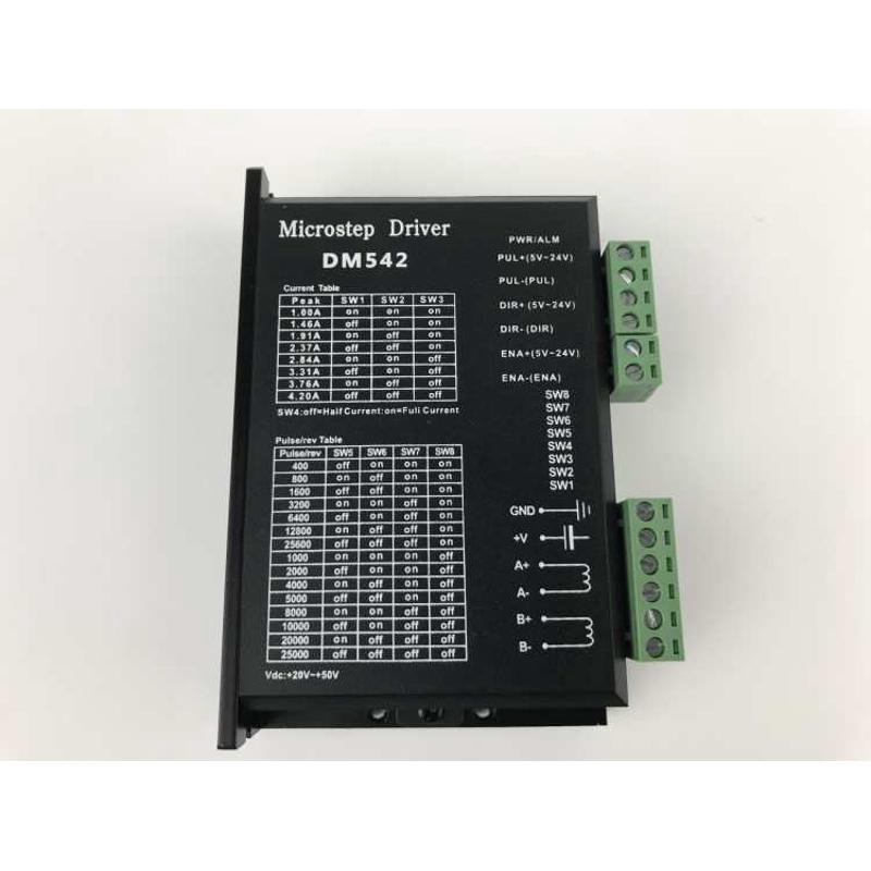 57步进电机驱动器DM542 50V 4A 128细分 DSP数字式调2至64细分8档