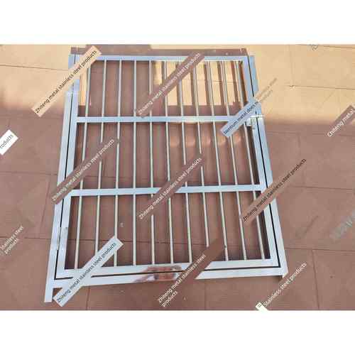 加厚202不锈钢小院门庭院门楼梯隔断门菜园门鸡舍门狗笼门定制门