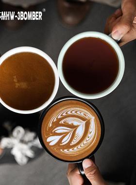 MHW-3BO轰MBER炸机拿铁杯咖啡杯家用意式拉花杯简约陶杯碟28瓷0ml