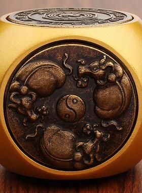 解压时来运转六面转转牛转乾坤手把件家居办公室创意摆件工艺品