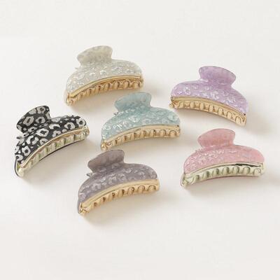 Bath Coil Hair Clip Back of Head Large Beautiful Printing Cl