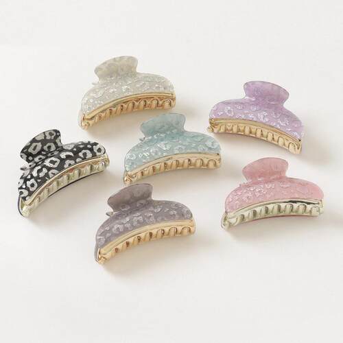 Bath Coil Hair Clip Back of Head Large Beautiful Printing Cl