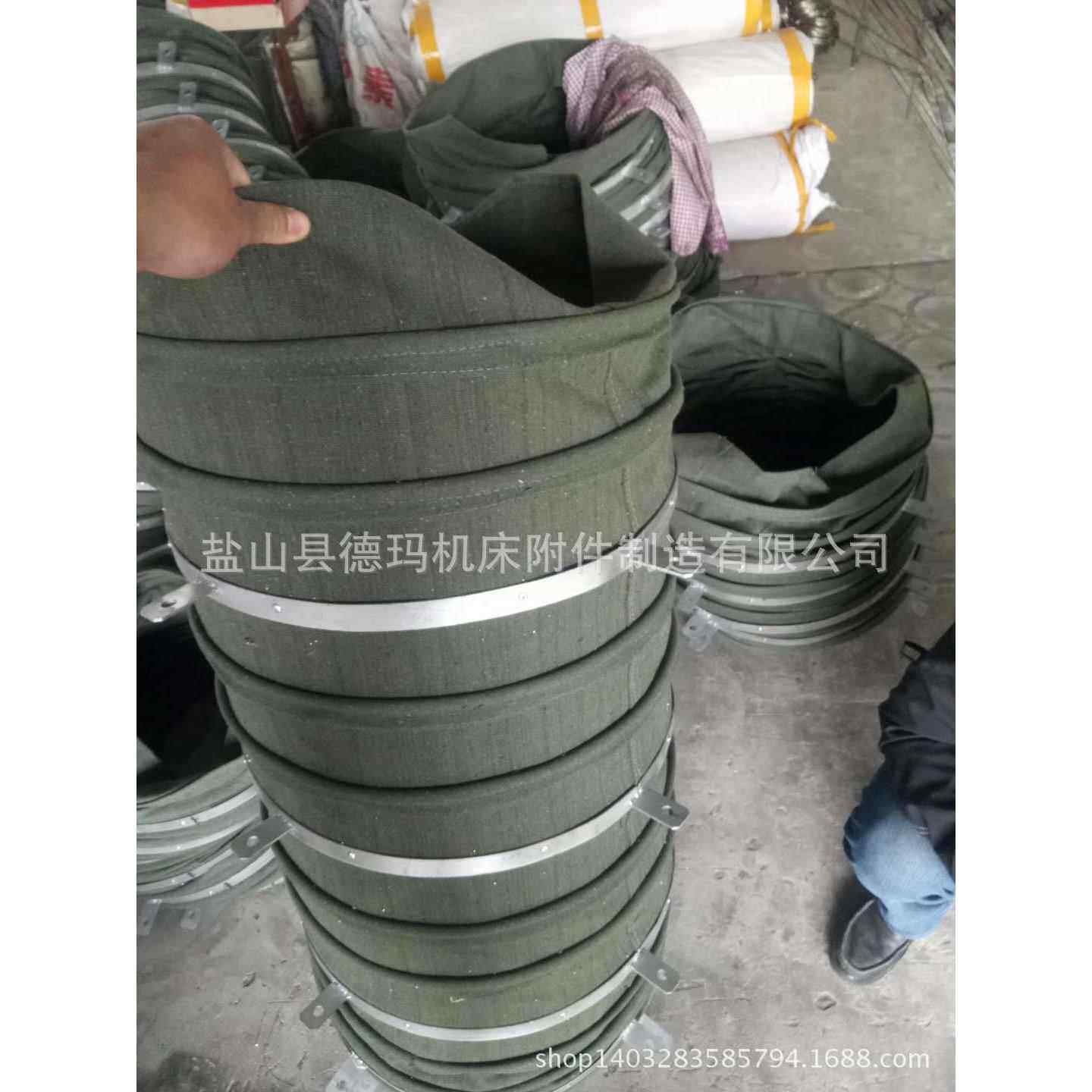 钢丝骨架帆布风管、风机出风口通风软连接13483839157