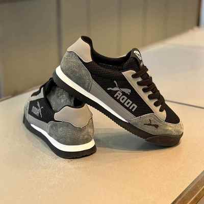 阿甘鞋男2025夏季款网面透气轻便简约休闲鞋系带软底舒适潮流男鞋