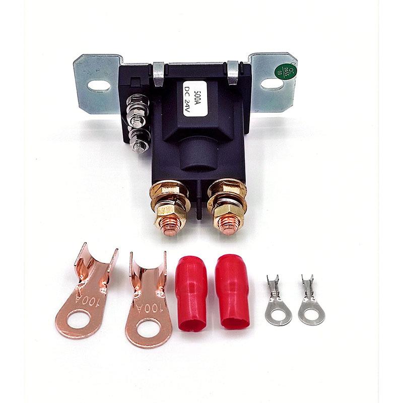 接柱汽启动继电AKJ接器500a2线4v房车改装大电流电源车开关直流触