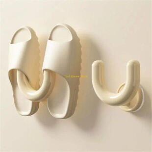Sturdy Plastic Materials U Slipper Holder Keeps Floor Clean