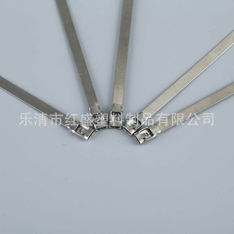 经久耐用抗冻船用扎带捆绑束线带牢固自锁金属 梯形不锈钢扎带