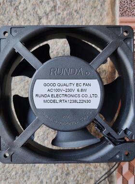 MODEL:RTA1238L22N30 AC100V-230V 6.8W瓦12公分电焊机里排气风机