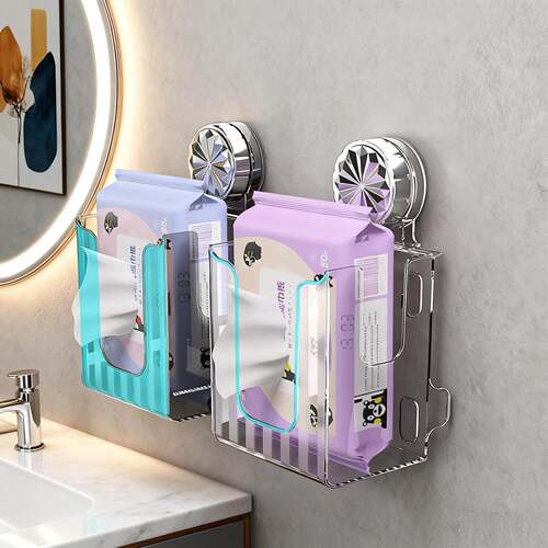 Luxury suction paper towel, wet wipe, and face cloth storage