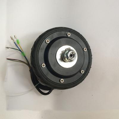 5寸无刷无齿轮毂电机小跑车电子刹车24v36v空心胎开档68mm200w