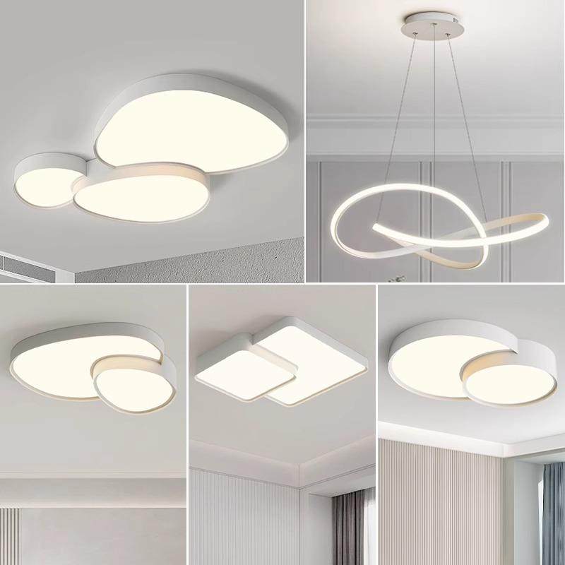 现代l具简约全客厅灯鹅卵石20PIT25年新款主卧室吸顶灯组合屋ed套