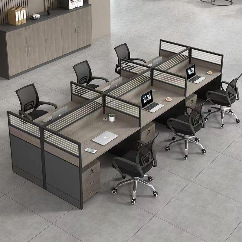 公办桌椅EUC组合现代简约职/员/工位卡座办公室246人位屏风电脑桌