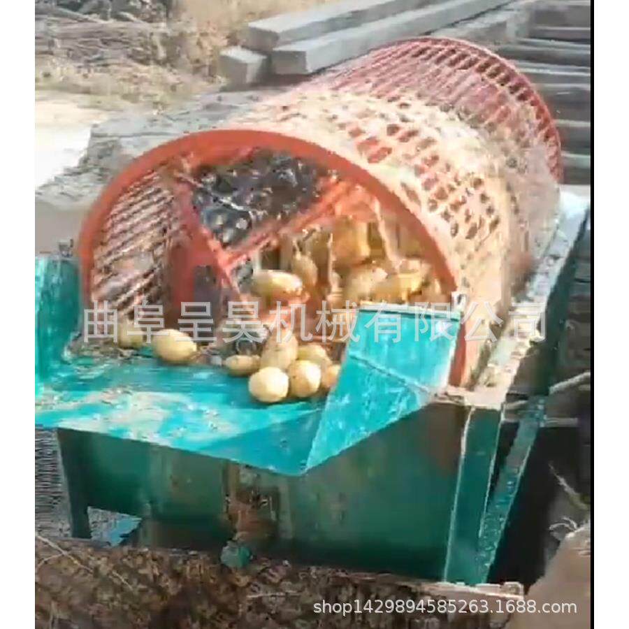 山芋萝卜清洗机 乡村老人使用轻便小型洗薯机 几分钟洗一笼出厂价