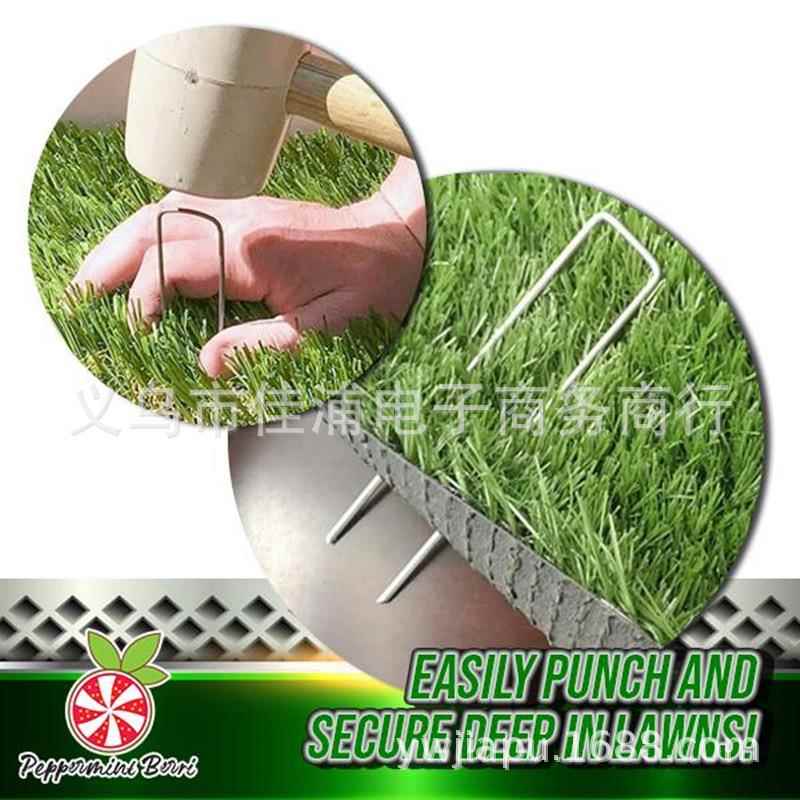 跨境热销款地膜钉防草布地钉U型园艺钉草坪固定器草莓
