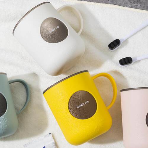 Double-layer Contrast Color Mouthwash Cup for Home Bathroom,