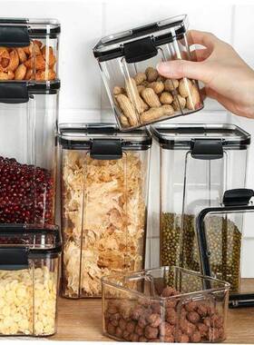 Kitchen grains sealed jar透明food moisture-proof storage box