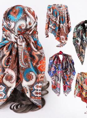 Square scarves women scarves ethnic style shawls方巾女士丝巾