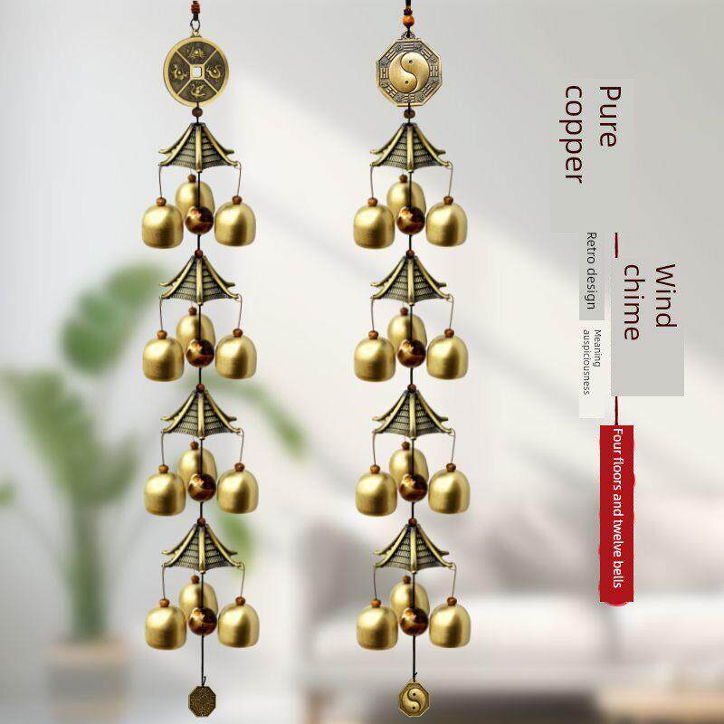 风铃吊钟入口门室内风铃吊坠阳台风铃寺庙风铃古风中式铜钟