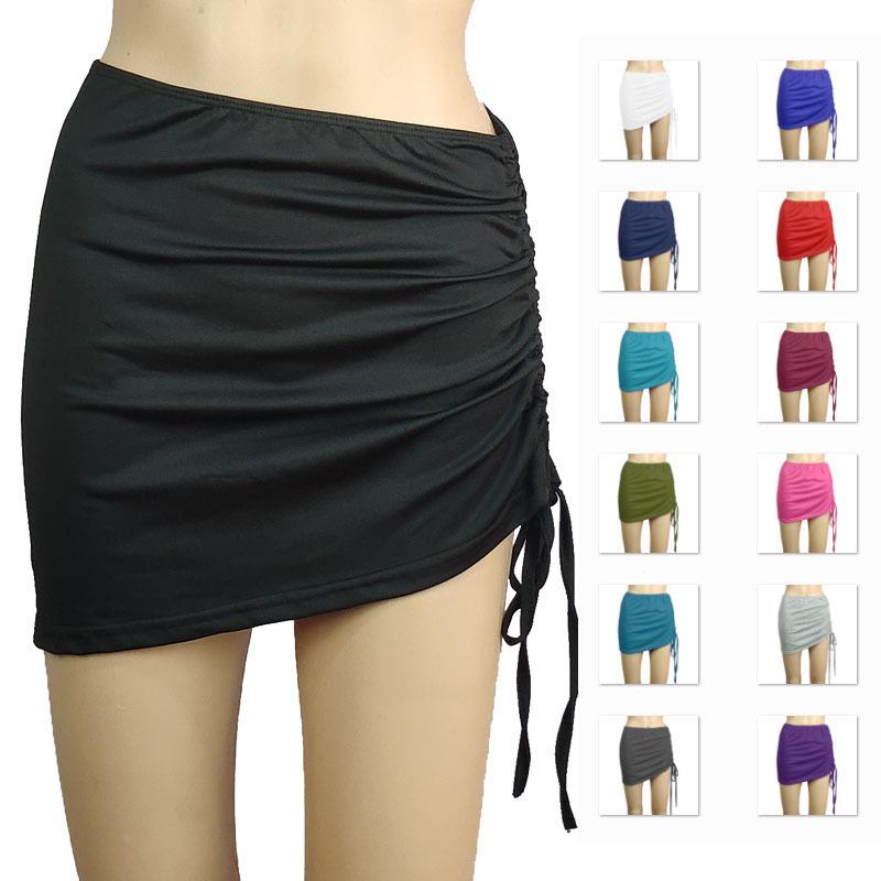 drawstring skirt womens high waist slim feel wrapped hip