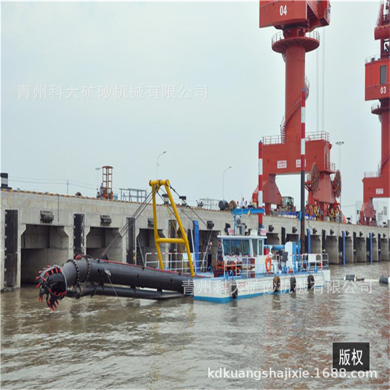 尼挖日河利亚疏绞吸清淤船 道大型抽沙船KD-10 液压绞吸式泥船配