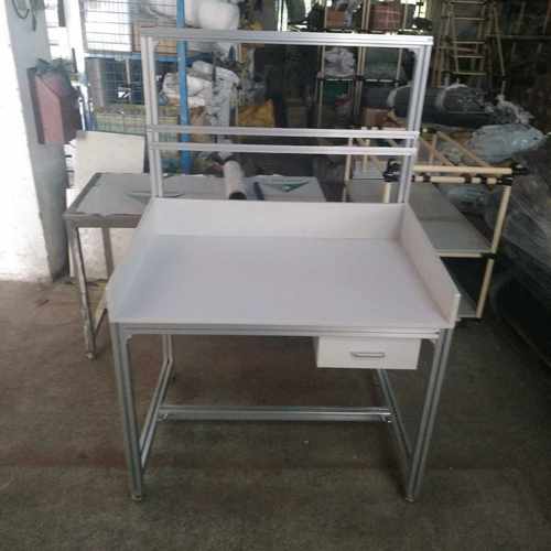 铝型材工作台  带灯铝合金防静电工作台 铝材工作台