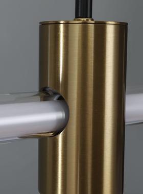 202OVE5新款极简网红客亚克力吊灯LD灯管室简约厅卧书E房餐厅吧台