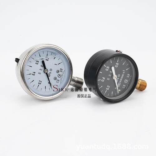 远望船用抗震压力表YC-60/100耐震径向带后边液压表0-16MPA/CCS证